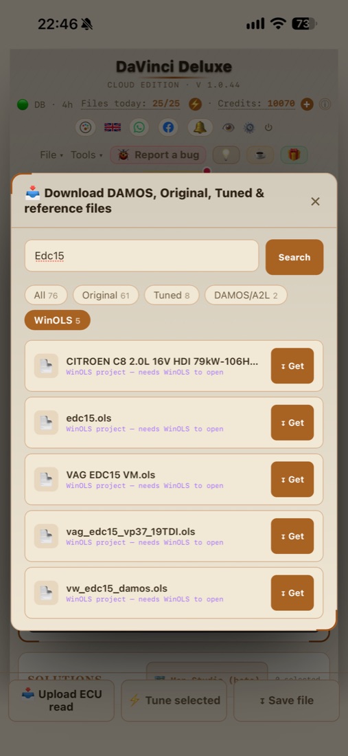DaVinci Deluxe en iPhone 50