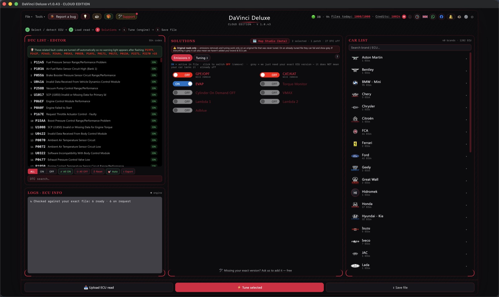 DaVinci Deluxe on macOS 13