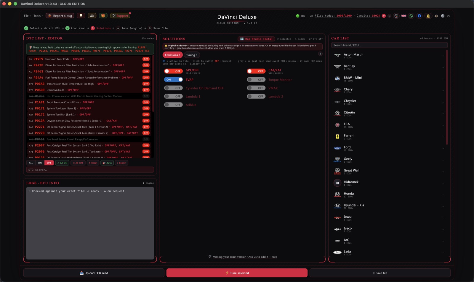 DaVinci Deluxe on macOS 14