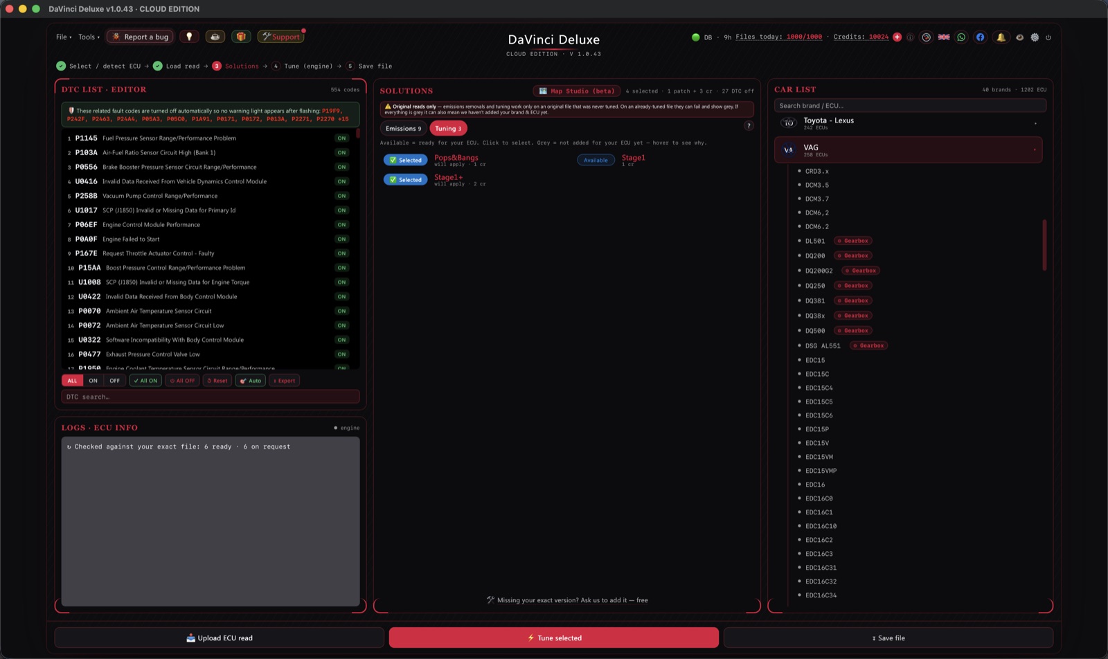 DaVinci Deluxe on macOS 18
